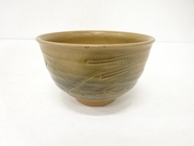 JAPANESE TEA CEREMONY / TEA BOWL CHAWAN / ASH GLAZE 